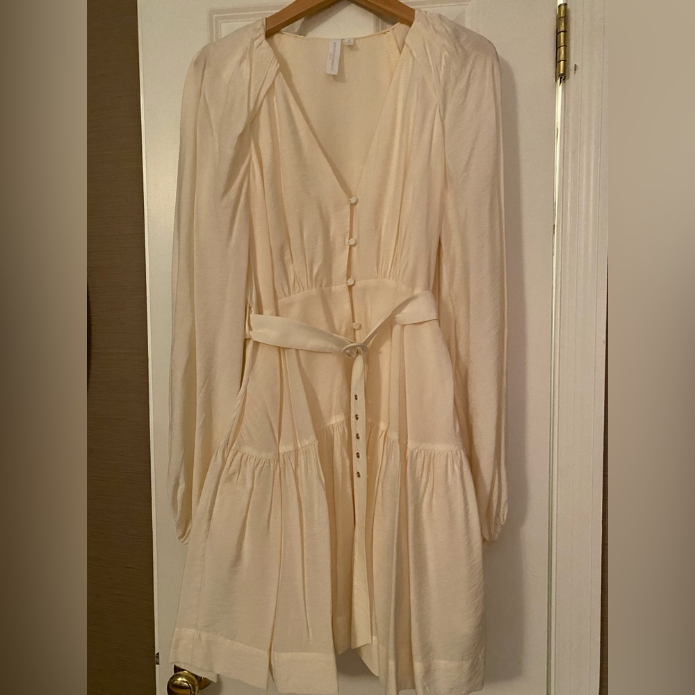 NWOT Jonathan Simkhai Cream Dress, size M